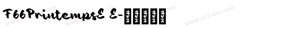 F66PrintempsE E字体转换